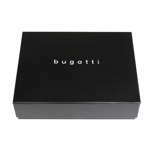 Портмоне BUGATTI ЧЕРНАЯ МАГИЯ | BLACK MAGIC, черное, натуральная кожа козы, 10х2х7 см