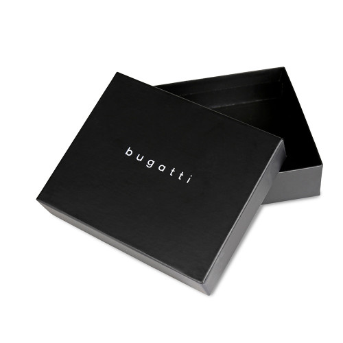 Портмоне BUGATTI ЧЕРНАЯ МАГИЯ | BLACK MAGIC, с защитой данных RFID, черное, натуральная кожа козы, 9х1х10 см