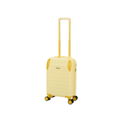 Чемодан TORBER В Отпуск, желтый, ABS-пластик, 36 х 22 х 55 см, 31 л, 2,4 кг