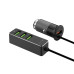 АЗУ 1 USB + 3 USB для пассажиров, QC 3.0, 7А, алюминий, графит, Deppa АЗУ 1 USB + 3 USB для пассажиров, QC 3.0, 7А, алюминий, графит, Deppa