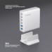 Зарядная станция 4xUSB Type-C, 2xUSB, PD, QC, 160Вт, белый, Deppa