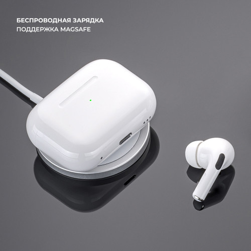 Беспроводные наушники с микрофоном Air Pro 2 ANC, TWS, BT 5.3, 300 мАч, ANC, QI, белый, Deppa Беспроводные наушники с микрофоном Air Pro 2 ANC, TWS, BT 5.3, 300 мАч, ANC, QI, белый, Deppa