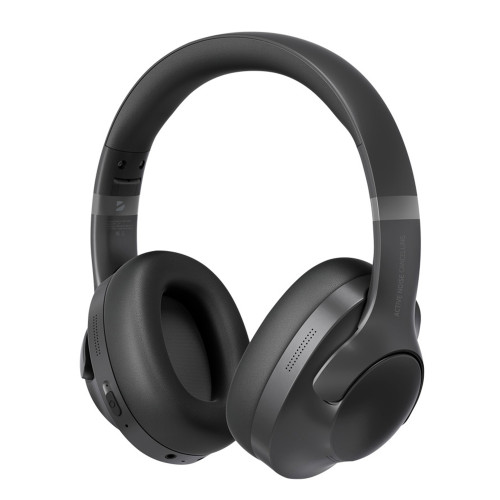Беспроводные накладные наушники Stereo Ultra ANC, BT 5.4, ANC/ENC, 500мАч, черный, Deppa Беспроводные накладные наушники Stereo Ultra ANC, BT 5.4, ANC/ENC, 500мАч, черный, Deppa