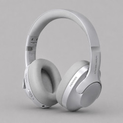 Беспроводные накладные наушники Stereo Ultra ANC, BT 5.4, ANC/ENC, 500мАч, серебристый, Deppa