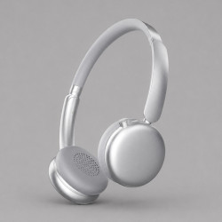 Беспроводные накладные наушники Stereo Light, BT 5.4, 300 мАч, cеребристый, Deppa