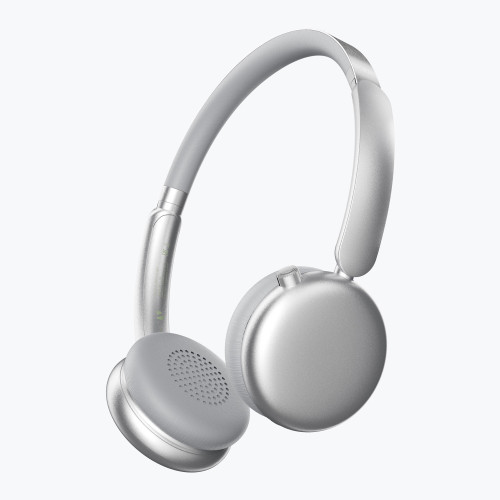 Беспроводные накладные наушники Stereo Light, BT 5.4, 300 мАч, cеребристый, Deppa