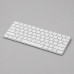 Беспроводная клавиатура Air Keyboard для MAC, Windows, 500 мАч, алюминий, белый, Deppa