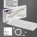 Беспроводная клавиатура Air Keyboard для MAC, Windows, 500 мАч, алюминий, белый, Deppa