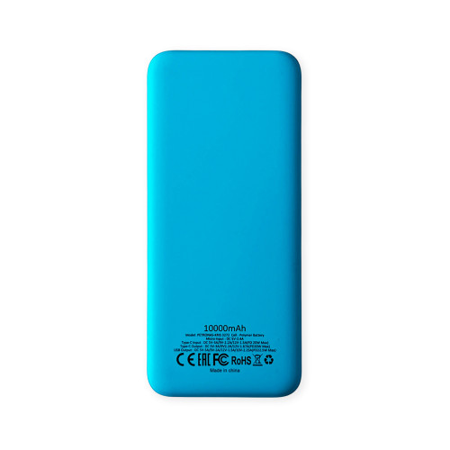 Внешний аккумулятор Kris soft touch, 10000mAh (Голубой)