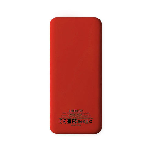 Внешний аккумулятор Kris soft touch, 10000mAh (Красный)