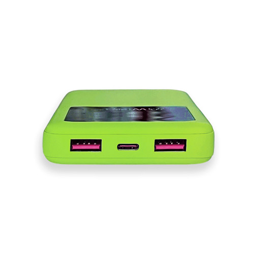 Внешний аккумулятор Kris soft touch, 10000mAh (Светло-зелёный)