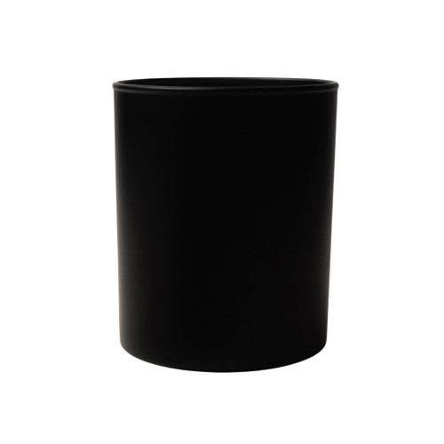 Ароматическая свеча в черном стакане, дерево и пряности, 250 мл, черный (без лого LM)
