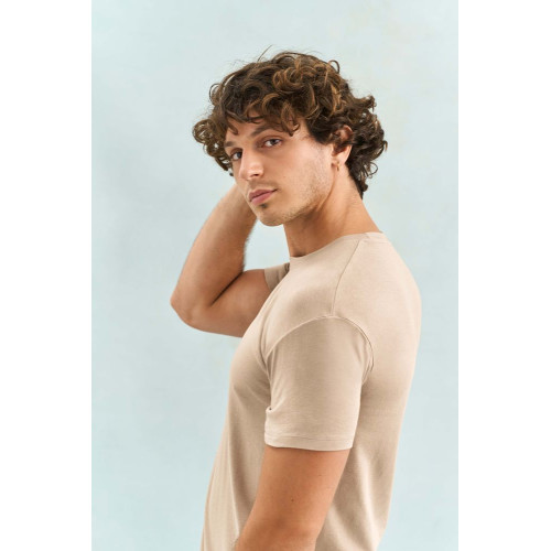 Футболка унисекс Regent 150, серо-бежевая Футболка унисекс Regent 150, серо-бежевая