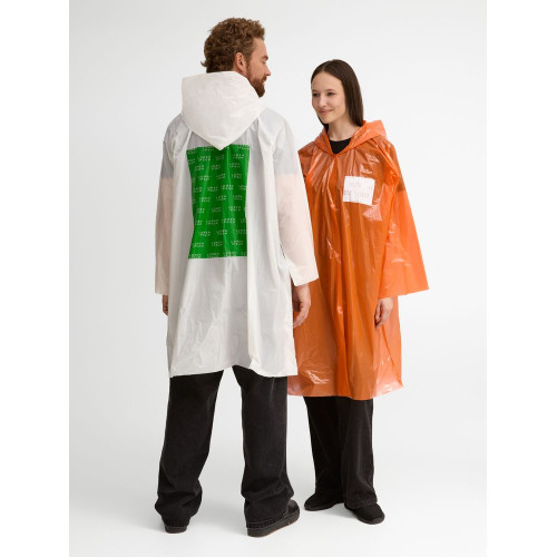 Дождевик-плащ CloudTime с печатью в один цвет на заказ