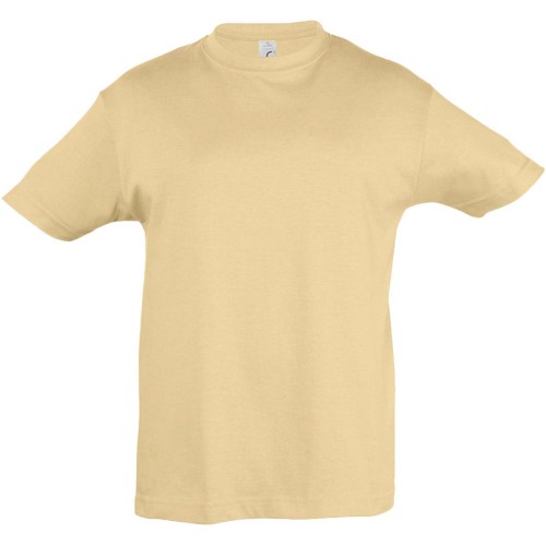 Футболка детская Regent Kids 150, бежевая Футболка детская Regent Kids 150, бежевая