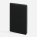 Ежедневник Trait, недатированный, черный с зеленым
