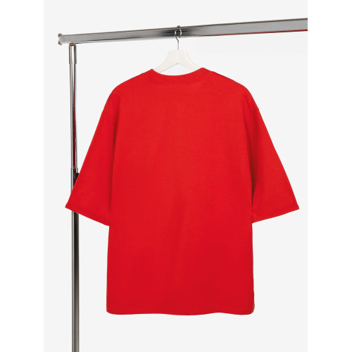 Футболка оверсайз унисекс Kosmos 2.0, красная (алая)