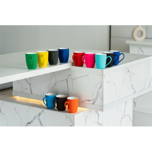 Кружка Good Morning с покрытием софт-тач, ver.2, желтая Кружка Good Morning с покрытием софт-тач, ver.2, желтая