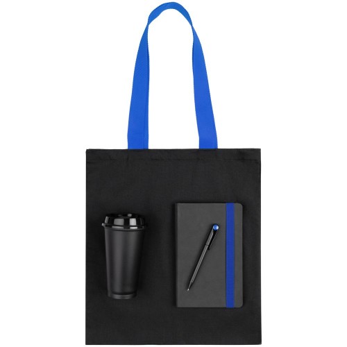 Набор Velours Bag, черный с синим