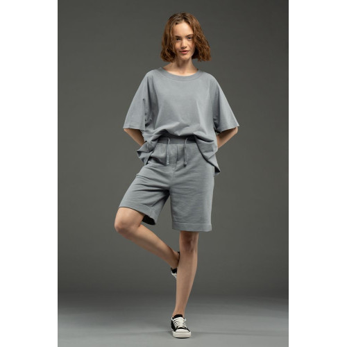 Футболка унисекс оверсайз T2, серая