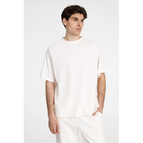 Футболка унисекс оверсайз T2, молочно-белая