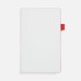 Ежедневник White Shall, недатированный, бело-красный