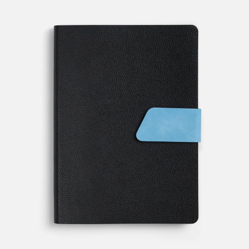 Ежедневник Boom, недатированный, черный с голубым Ежедневник Boom, недатированный, черный с голубым