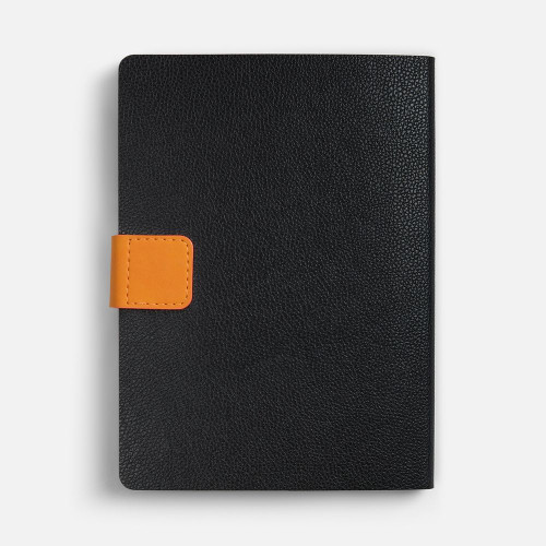 Ежедневник Boom, недатированный, черный с оранжевым Ежедневник Boom, недатированный, черный с оранжевым