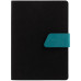Ежедневник Boom, недатированный, черный с бирюзовым Ежедневник Boom, недатированный, черный с бирюзовым
