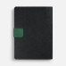 Ежедневник Boom, недатированный, черный с зеленым