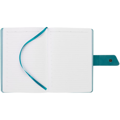 Ежедневник Boom, недатированный, черный с бирюзовым Ежедневник Boom, недатированный, черный с бирюзовым