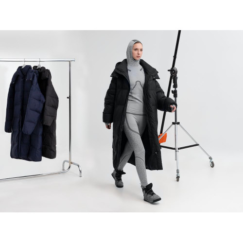 Пуховик унисекс Kapsula, серый