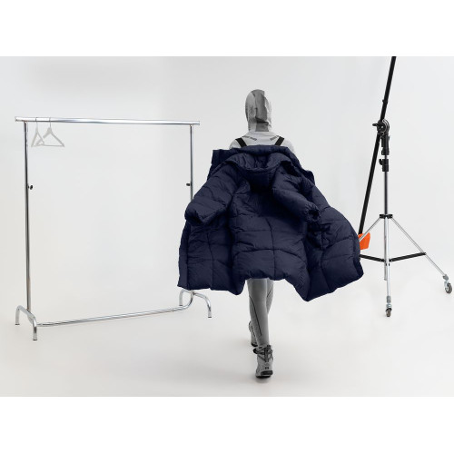 Пуховик унисекс Kapsula, темно-синий