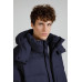 Пуховик унисекс Kapsula, темно-синий