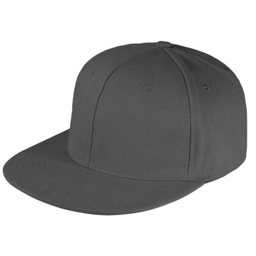 Бейсболка Snapback с прямым козырьком, серая