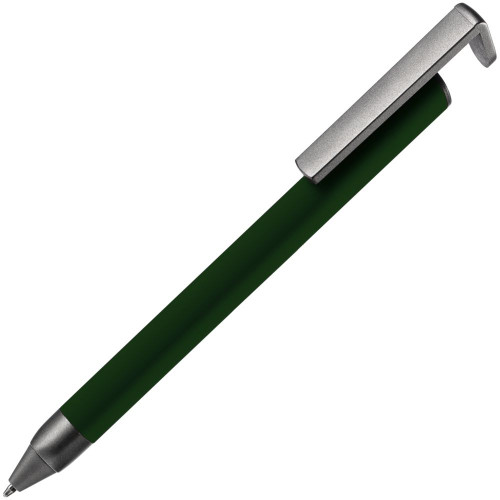 Ручка шариковая Standic с подставкой для телефона, зеленая Ручка шариковая Standic с подставкой для телефона, зеленая