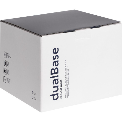 Кружка с подогревом и беспроводной зарядкой dualBase ver. 2.0 Matt, черная Кружка с подогревом и беспроводной зарядкой dualBase ver. 2.0 Matt, черная