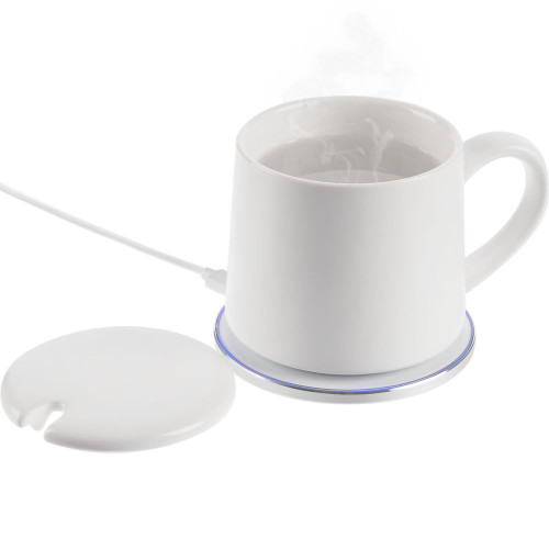 Кружка с подогревом и беспроводной зарядкой dualBase ver. 2.0 Matt, белая Кружка с подогревом и беспроводной зарядкой dualBase ver. 2.0 Matt, белая