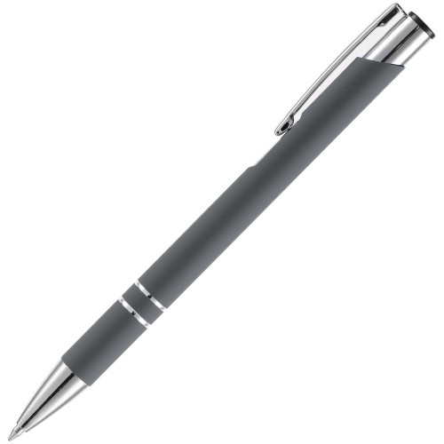 Ручка шариковая Keskus Soft Touch, серая Ручка шариковая Keskus Soft Touch, серая