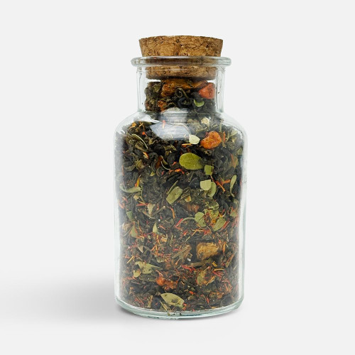 Чай «Сокочай», зеленый с соком ананаса, облепихой, толокнянкой и сафлором Чай «Сокочай», зеленый с соком ананаса, облепихой, толокнянкой и сафлором