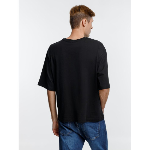 Футболка оверсайз унисекс Base Space, черная Футболка оверсайз унисекс Base Space, черная