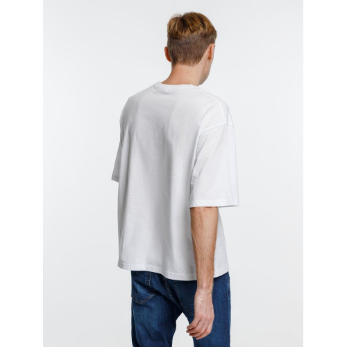 Футболка оверсайз унисекс Base Space, белая Футболка оверсайз унисекс Base Space, белая