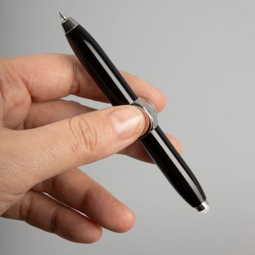 Ручка-спиннер Flipen с фонариком, черная Ручка-спиннер Flipen с фонариком, черная