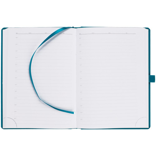 Ежедневник Favor Metal, недатированный, бирюзовый Ежедневник Favor Metal, недатированный, бирюзовый