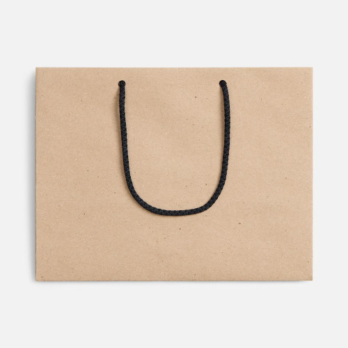 Пакет бумажный Stor, неокрашенный с черными ручками