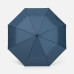 Зонт складной Classic, темно-синий с темной ручкой