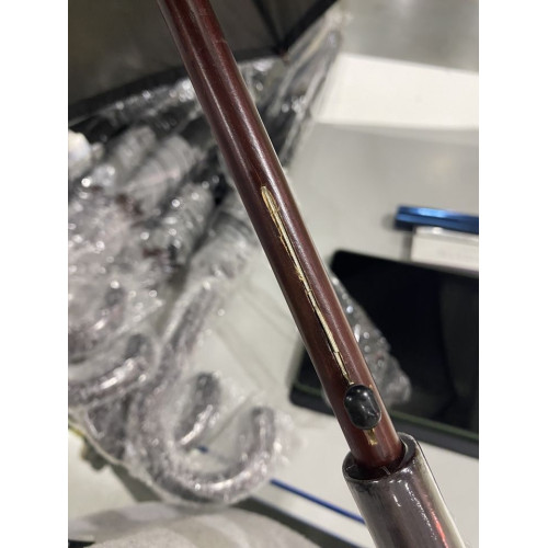 УЦЕНКА! Зонт-трость светоотражающий Reflect, черный