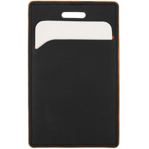 Чехол для пропуска Multimo, черный с оранжевым Чехол для пропуска Multimo, черный с оранжевым