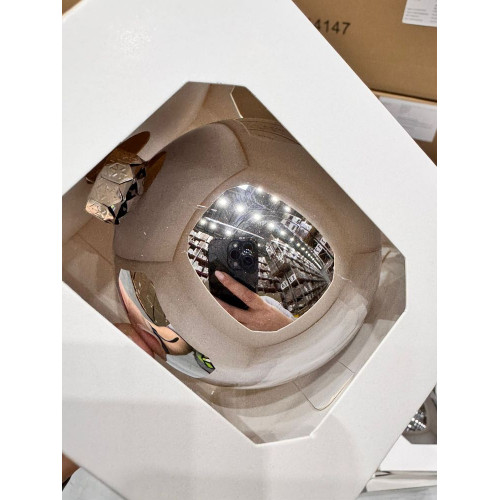 Оформительский шар Finery, 10 см, глянцевый серебристый Оформительский шар Finery, 10 см, глянцевый серебристый