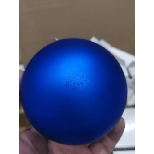 Оформительский шар Finery, 10 см, матовый синий Оформительский шар Finery, 10 см, матовый синий